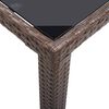 vidaXL Outdoor Dining Table Brown