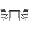 vidaXL Outdoor Dining Set Black, Anthracite