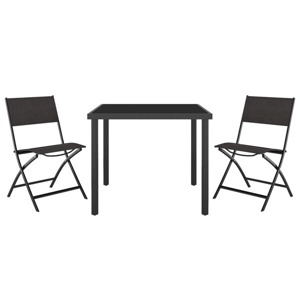 vidaXL Outdoor Dining Set Black, Anthracite