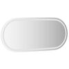 vidaXL LED Bathroom Mirror Transparent Glass 39.4 x 17.7 in