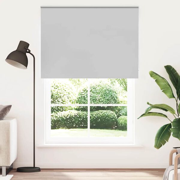 vidaXL Roller Blind Light Grey 100% Polyester 57.1 x 90.6 in