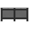 vidaXL Radiator Cover Black 67.7"x7.5"x32.1" MDF
