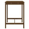 vidaXL Garden Table Honey brown Solid pine wood 32.5 x 32.5 x 43.3 in