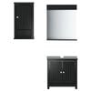 vidaXL Bathroom Furniture Set Black