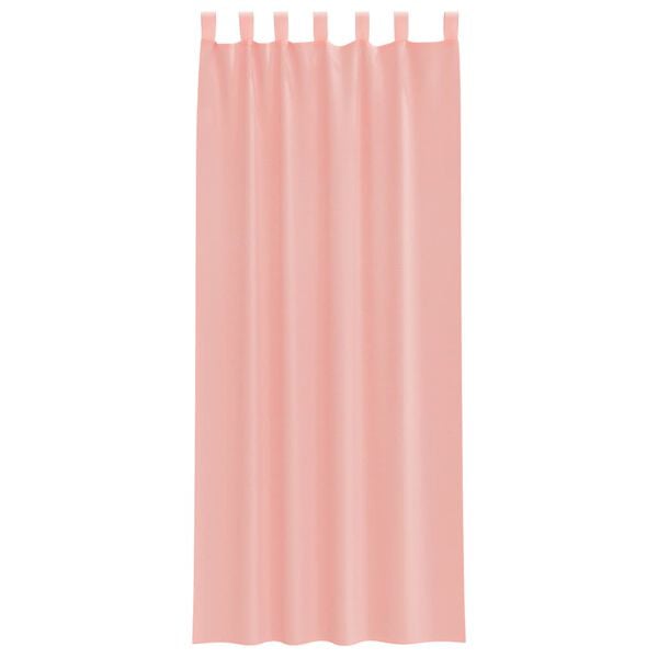 vidaXL Voile Curtains with Loops 2 pcs Pink 55.1x102.4"