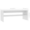 vidaXL Coffee Table White Engineered wood Small Coffee Table
