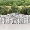 vidaXL Gabion Basket Set of 8 Silver Galvanized iron Large Durable