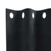 vidaXL Blackout Curtains 2 pcs Black 55.12 x 68.90 in Velvet