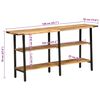 vidaXL Console Table 55.1"x13.8"x27.6" Solid Wood Mango