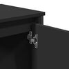 vidaXL Bathroom Sink Cabinet Black Engineered wood Standard