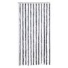 vidaXL Fly Curtain Grey and White 39.4x78.7" Chenille