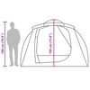vidaXL Family Tent Tunnel 6-Person Camouflage Waterproof
