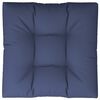 vidaXL Pallet Cushion Navy Blue Polyester Standard Durable