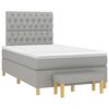 vidaXL Box Spring Bed with Mattress Light grey