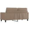 vidaXL 2-Seater Sofa Cappuccino 55.1" Faux Leather