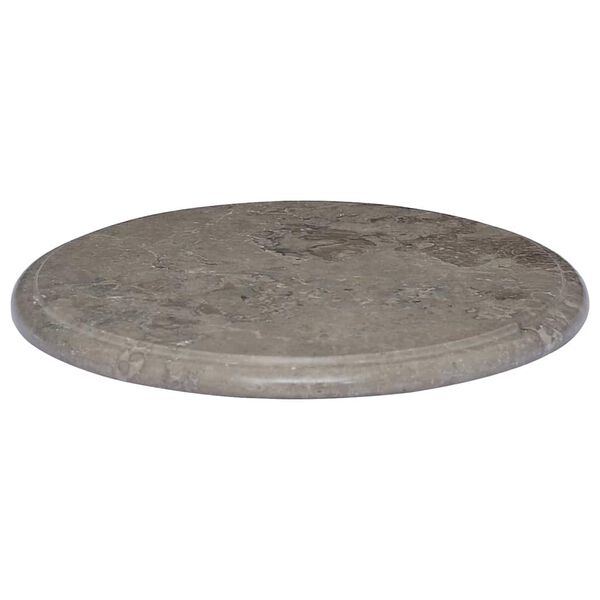 vidaXL Table Top Gray &Oslash;15.7"x1" Marble