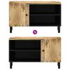 vidaXL TV Cabinet Natural wood Solid mango wood, engineered wood, iron