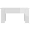 vidaXL Coffee Table High gloss white Engineered wood Medium Convertible