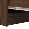 vidaXL Sideboard Brown Oak Engineered Wood Medium Buffet Rectangular