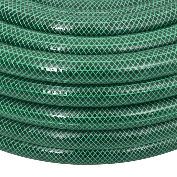 vidaXL Garden Hose Green PVC 164ft long, 0.9in diameter Durable