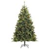 vidaXL Artificial Hinged Christmas Tree 300 LEDs 82.7"