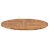 vidaXL Tabletop Natural Teak Solid teak wood 35.4 in diameter Durable