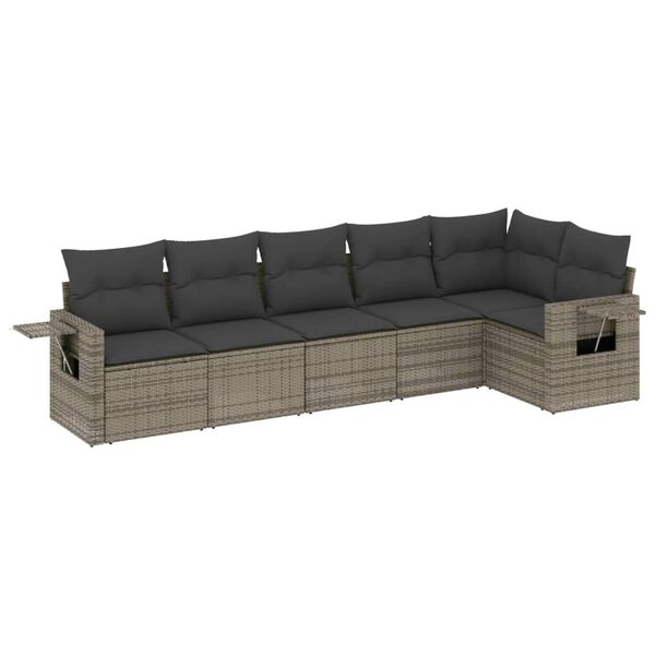 vidaXL Garden Sofa Set Grey