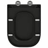 vidaXL Quick Release Toilet suitable for Seat Black 44.5 x 35 x 3.6 cm