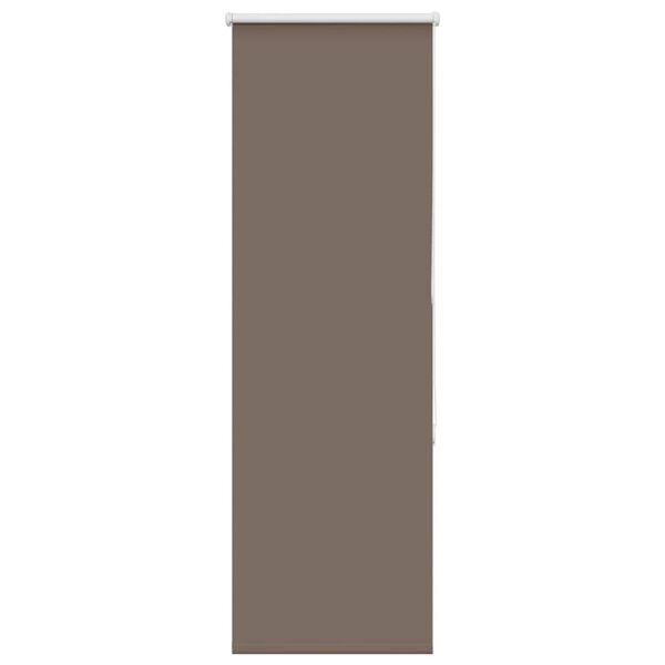vidaXL Roller Blind Coffee 100% Polyester 21.7x59.1 in Height-Adjustable