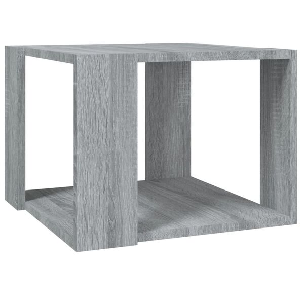 vidaXL Coffee Table Gray sonoma Engineered wood 15.7 x 15.7 x 11.8 in