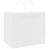 vidaXL Paper Bags 250 pcs with Handles White 12.6x8.7x11.0"