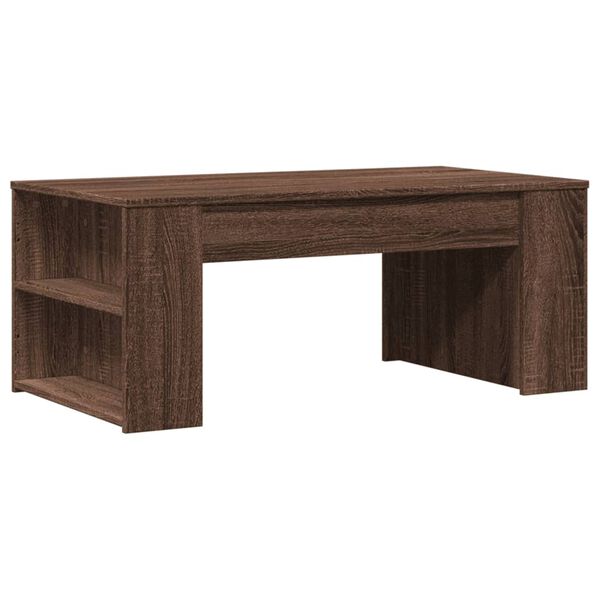 vidaXL Coffee Table Brown Oak Engineered Wood Medium Coffee Table