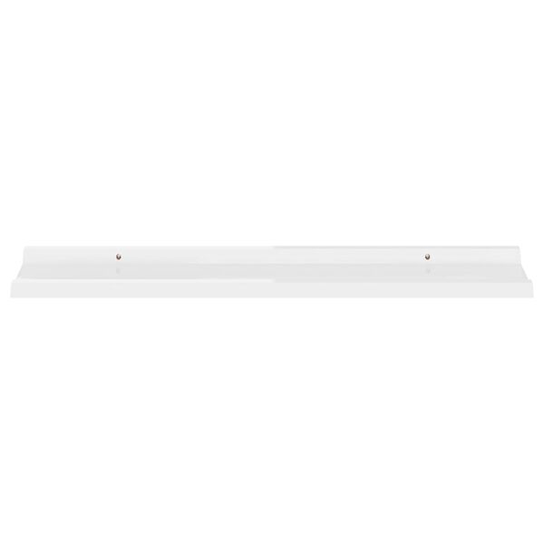 vidaXL Wall Shelf Set of 4 High gloss white MDF