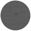 vidaXL Coffee Table Grey Solid pine wood Round Rustic