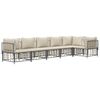 vidaXL Garden Lounge Set Anthracite Poly rattan Large Modular