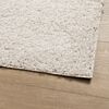 vidaXL Shaggy Rug Cream Polypropylene 47.2x66.9 in Foldable Shaggy Rug