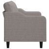 vidaXL 2-seater Sofa Taupe Fabric (100% polyester), metal, textilene