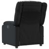 vidaXL Massage Recliner Chair Black Faux leather, metal, plywood Standard