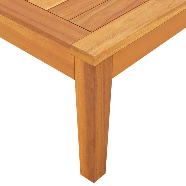 vidaXL Garden Table Brown Solid Acacia Wood 25.2 x 25.2 in Durable
