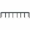 vidaXL Garden Table Anthracite 157.48 x 39.37 x 28.74 in Poly Rattan