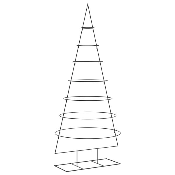 vidaXL Metal Christmas Tree for Decoration Black 82.7"