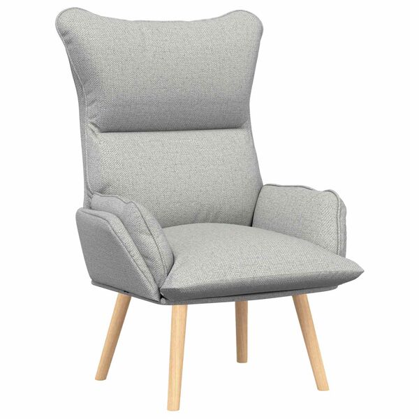 vidaXL Armchair Cloud Grey 27.17 x 29.13 x 36.61 in Fabric