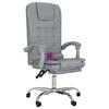 vidaXL Massage Office Chair Light gray
