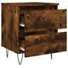 vidaXL Bedside Cabinet Set of 2 Smoked Oak Engineered Wood Small