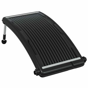 vidaXL Solar Pool Heating Panel Black HDPE, PC, Aluminum 43 x 26 x 2.8 in