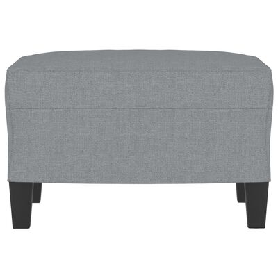 vidaXL Footstool Light Gray 23.6"x19.7"x16.1" Fabric