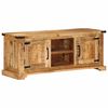vidaXL TV Cabinet Natural Mango Wood Solid mango wood