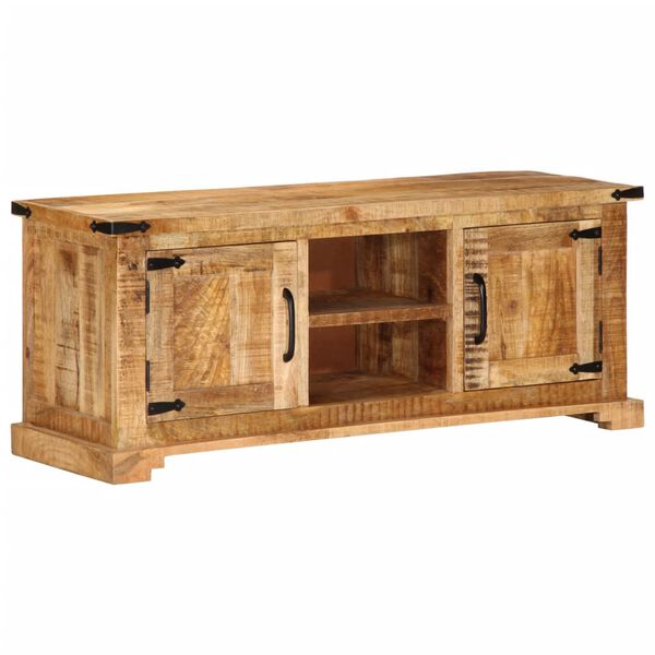vidaXL TV Cabinet Natural Mango Wood Solid mango wood
