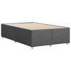 vidaXL Bed Frame Dark Grey Polyester (100%) Double Bed Frame