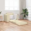 vidaXL Sofa Bed Cream 38.58 x 27.95 x 32.68 in Velvet